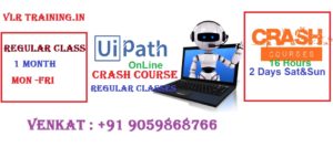 Ui path Crash Course and online training Vlrtraining kphb Jntu
