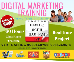 Digital marketing Training vlr training