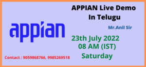 APPIAN Live Demo In Telugu