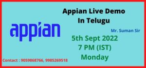 Appian Live Demo In Telugu